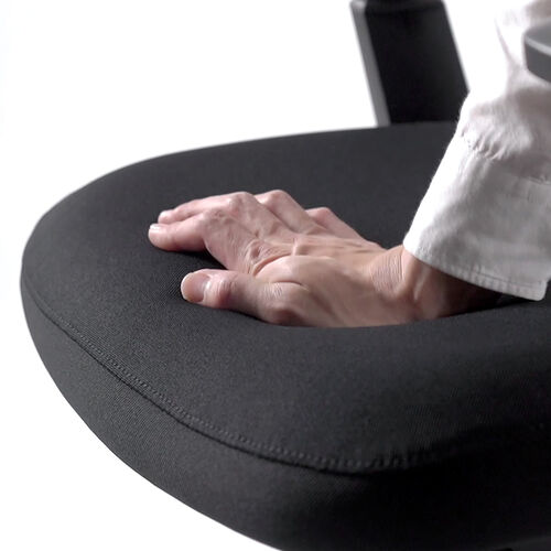 メッシュチェア（体重感知式ロッキング・ロッキング固定・高密度メッシュ・座面ウレタンクッション・アームレスト）