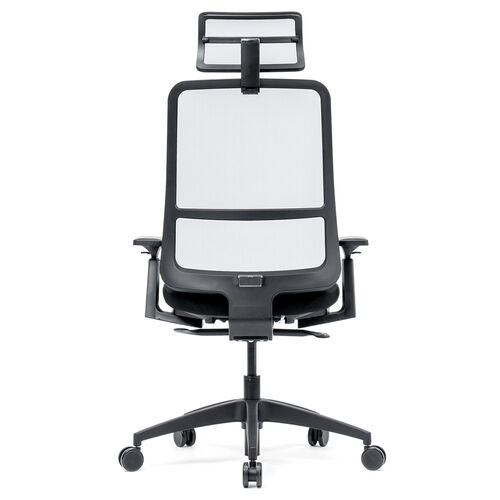 メッシュチェア（体重感知式ロッキング・ロッキング固定・高密度メッシュ・座面ウレタンクッション・アームレスト）