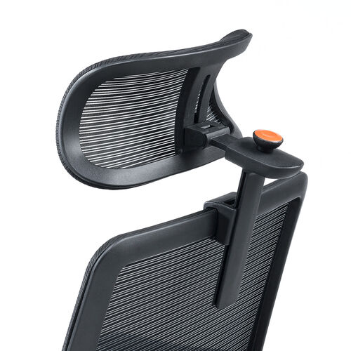 エルゴノミクスチェア（メッシュチェア・ポンプ式ランバーサポート・シンクロロッキング・スライド式オットマン・4Dアームレスト・PUウレタンキャスター・上下前後可動ヘッドレスト）