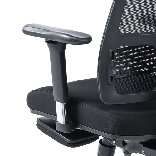 エルゴノミクスチェア（メッシュチェア・ポンプ式ランバーサポート・シンクロロッキング・スライド式オットマン・4Dアームレスト・PUウレタンキャスター・上下前後可動ヘッドレスト）