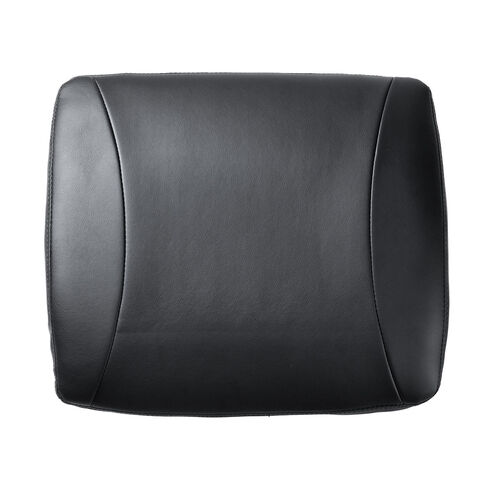 オットマン（足置き台・フットレスト・高さ調節・固定脚・幅広・デスク下・ソフトレザー・ブラック）