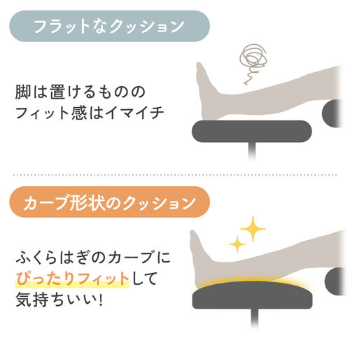 オットマン（足置き台・フットレスト・高さ調節・固定脚・幅広・デスク