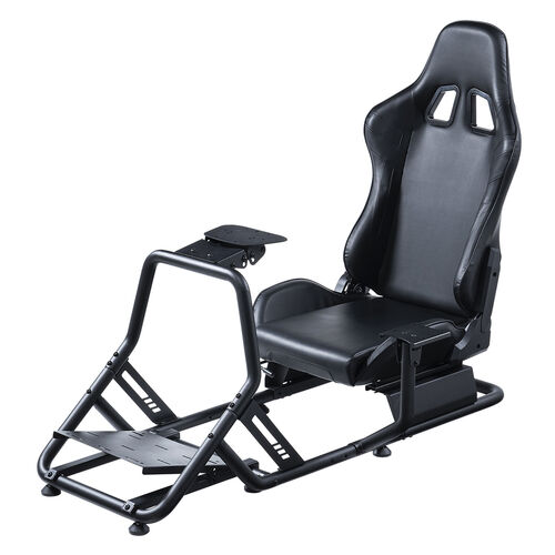 レーシングコックピット（座面スライド・背もたれリクライニング・シフトレバー台付き・コンパクトサイズ）