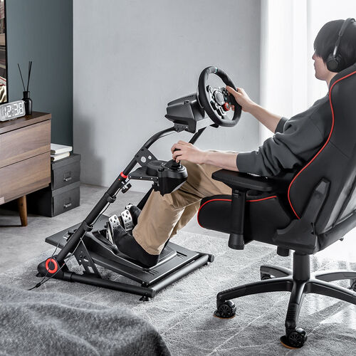 レーシングコックピット（折りたたみ式・レーシングシミュレーター・省スペース・ハンコン・ロジクールG29/27/25対応）