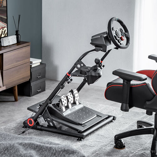 レーシングコックピット（折りたたみ式・レーシングシミュレーター・省スペース・ハンコン・ロジクールG29/27/25対応）