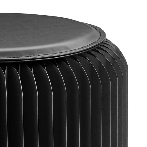 折りたたみスツール（ペーパースツール・ハニカム構造チェア・アコーディオンスツール・ブラック）