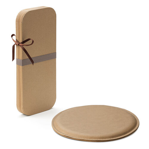 折りたたみスツール（ペーパースツール・ハニカム構造チェア・アコーディオンスツール・ブラウン）