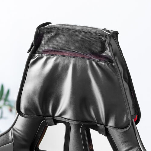 ゲーミングチェア用スピーカーケース（スピーカー取付け用グッズ・ヘッドレスト取り付け・後付けポーチ・収納ポケット付き）