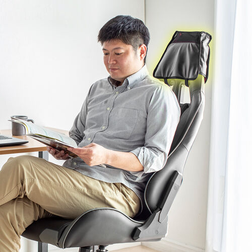 ゲーミングチェア用スピーカーケース（スピーカー取付け用グッズ・ヘッドレスト取り付け・後付けポーチ・収納ポケット付き）