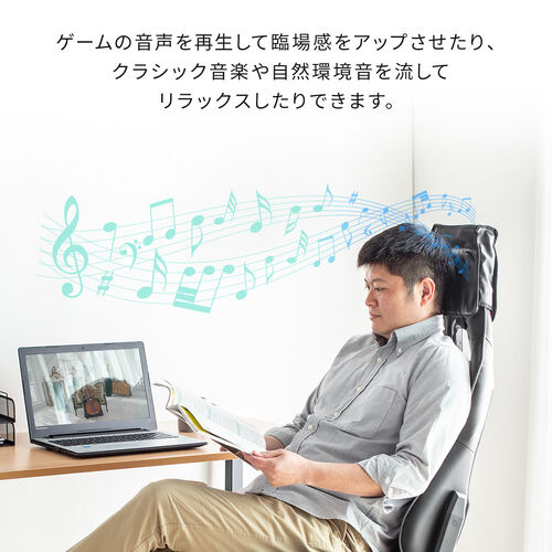 ゲーミングチェア用スピーカーケース（スピーカー取付け用グッズ・ヘッドレスト取り付け・後付けポーチ・収納ポケット付き）