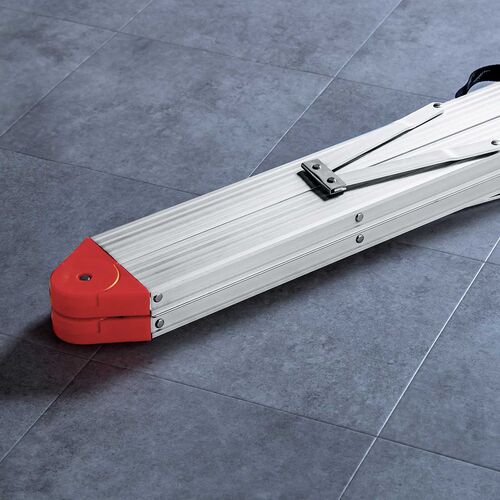 脚立（踏み台・アルミフレーム・コンパクト・スリム・軽量・車載・折りたたみ・3段・スティック型・取っ手付き・耐荷重150kg）