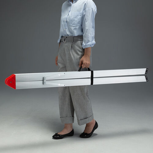 脚立（4段・コンパクト・スリム・折りたたみ簡単・アルミ製・耐荷重150kg）