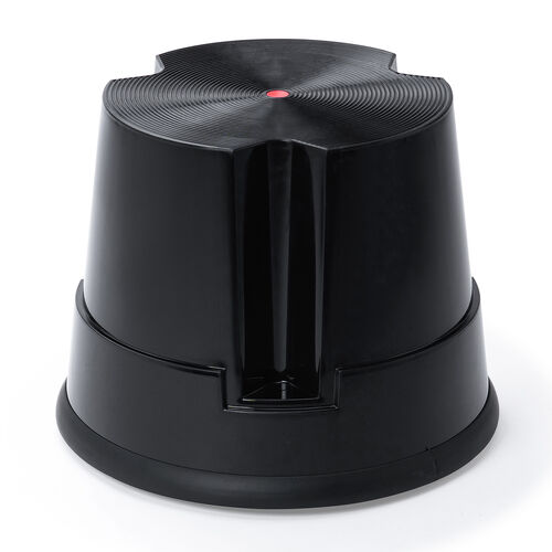 ステップスツール（踏み台・キャスター付き・ストッパー機能付き・高さ30cm・1段タイプ・スタッキング可能・耐荷重150kg・高耐久・ブラック）