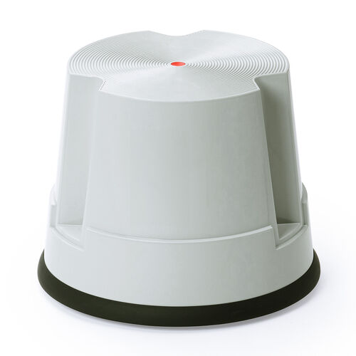 ステップスツール（踏み台・キャスター付き・ストッパー機能付き・高さ30cm・1段タイプ・スタッキング可能・耐荷重150kg・高耐久・グレー）