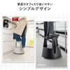 ステップスツール（踏み台・キャスター付き・ストッパー機能付き・高さ41.5cm・2段タイプ・スタッキング可能・耐荷重150kg・高耐久・ブラック）