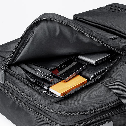 ビジネスバッグ（大容量・28L・リュック・ショルダー・手提げ・A4収納対応・キャリーサポーターつき）