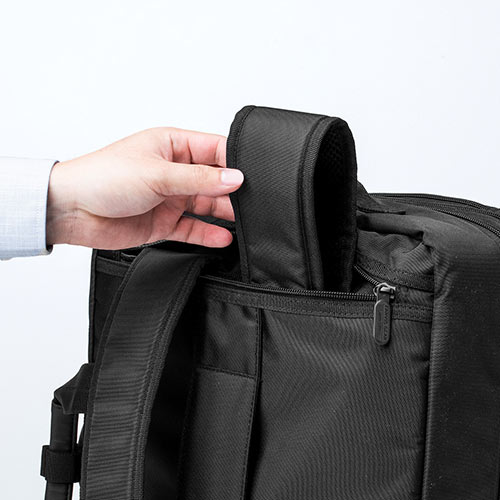 ビジネスバッグ（大容量・28L・リュック・ショルダー・手提げ・A4収納対応・キャリーサポーターつき）