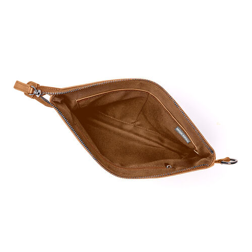 サコッシュ（本革・4WAY・ショルダーバッグ・薄型・iPad 11インチ対応・クラッチバッグ・肩掛け・バッグ・スマホポーチ・メンズ・レディース・ブラウン）