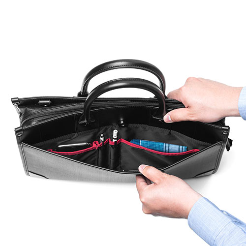 ビジネスバッグ(耐水加工・2WAY・ショルダーベルト付・A4対応）