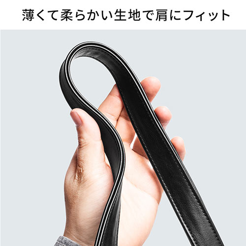 トートバッグ（合皮・A4収納・メンズ・レディース・大きめ・ビジネス・ブラック）