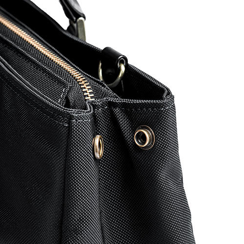 日本製ビジネスバッグ（豊岡縫製・国産素材鎧布使用・2WAY・高強度ナイロン使用・ブラック）