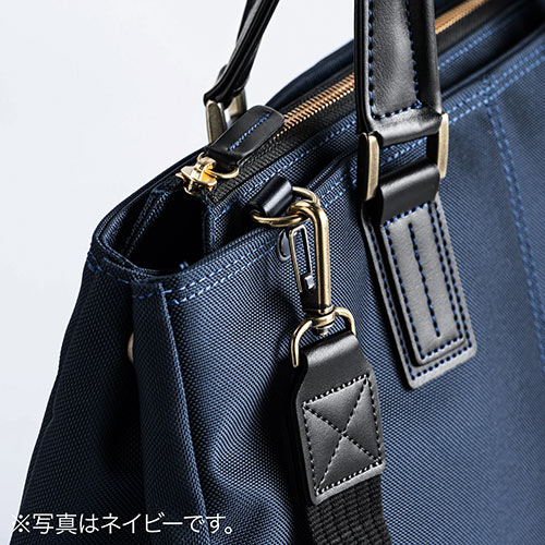 日本製ビジネスバッグ（豊岡縫製・国産素材鎧布使用・2WAY・高強度ナイロン使用・ブラック）