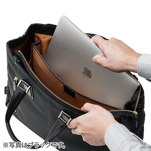 日本製ビジネスバッグ（豊岡縫製・国産素材鎧布使用・2WAY・高強度ナイロン使用・ネイビー）