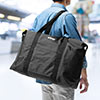 日本製ボストンバッグ（折りたたみ・旅行・41L・ブラック）