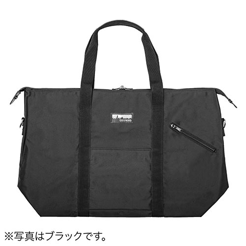 日本製ボストンバッグ（折りたたみ・旅行・41L・ブルー）