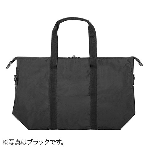 日本製ボストンバッグ（折りたたみ・旅行・41L・ブルー）