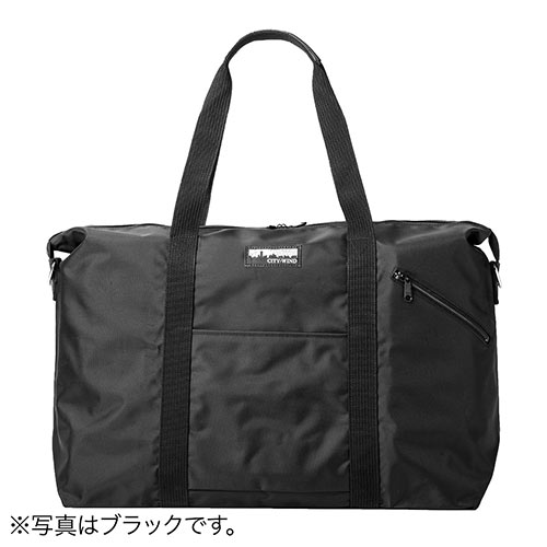 日本製ボストンバッグ（折りたたみ・旅行・41L・ブルー）