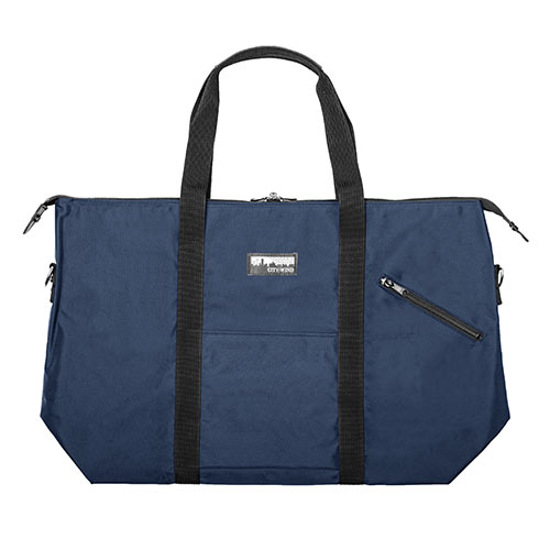 日本製ボストンバッグ（折りたたみ・旅行・41L・ネイビー）