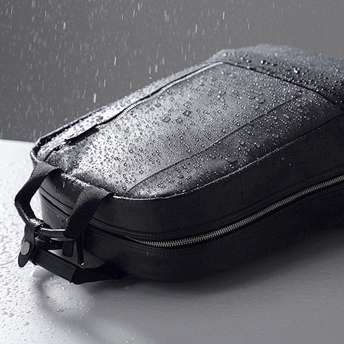 リュック（デニム生地・日本製・撥水加工・自立可能・ブラック）