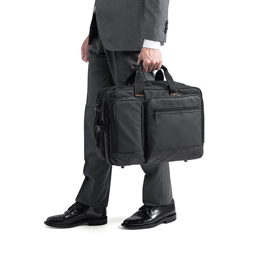 ビジネスバッグ（リュック・ショルダー・大容量・ブラック・25.5リットル）