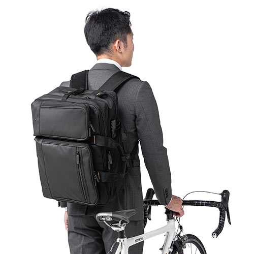 ビジネスバッグ（リュック・ショルダー・大容量・ブラック・28.3リットル）