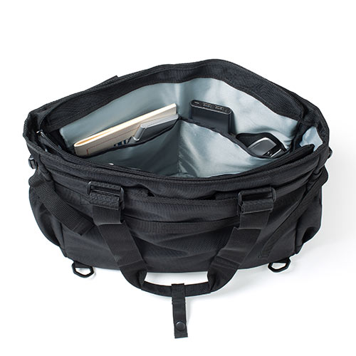 【アウトレット・中古・セール】トートバッグ（ビジネスバッグ・手持ち・ショルダー対応・リュック・肩掛け・ブラック）