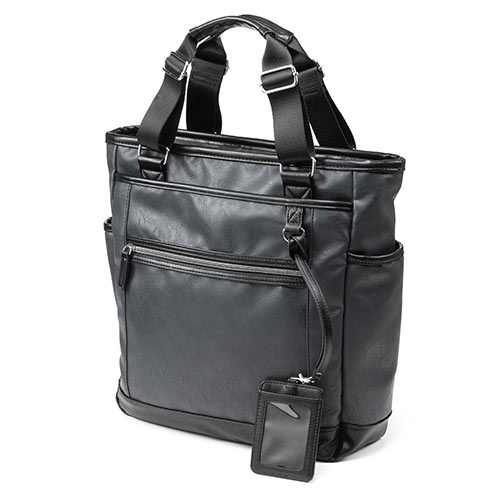 トートバッグ（メンズ・ビジネス・A4・手持ち・肩掛け・リュック・PU