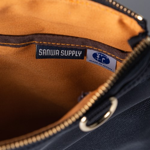 ミニショルダーバッグ（サコッシュ・日本製・高強・鎧布・ナイロン・撥水・ネイビー・おすすめ）BAG177NV
