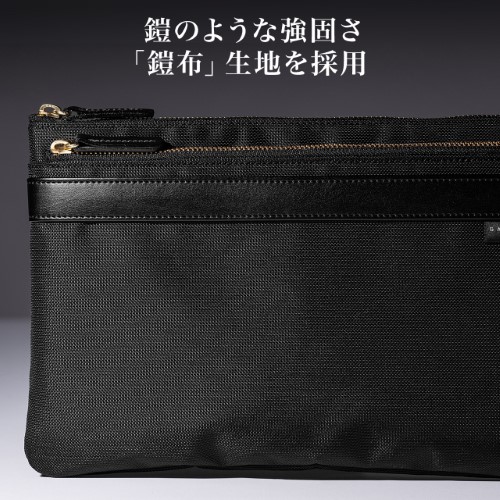 ミニショルダーバッグ（サコッシュ・日本製・高強・鎧布・ナイロン・撥水・ネイビー・おすすめ）BAG177NV