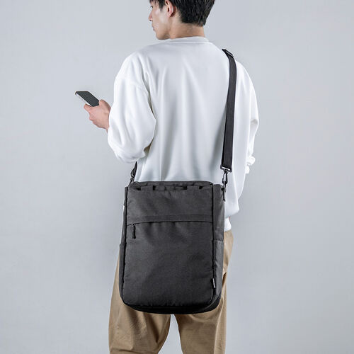 トートバッグ（3WAY・スリム・縦長・リュック / ショルダーバッグ・14インチ・PC収納・通学・通勤・カジュアル・多機能・メンズ・ビジネス・容量 15L・A4収納・ブラック）