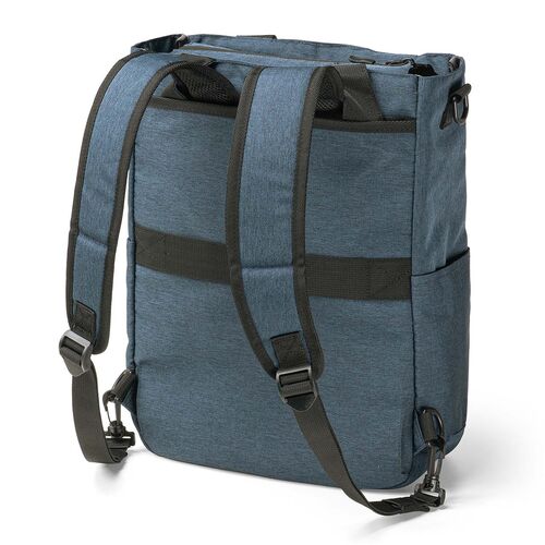 トートバッグ（3WAY・スリム・縦長・リュック / ショルダーバッグ・14インチ・PC収納・通学・通勤・カジュアル・多機能・メンズ・ビジネス・容量 15L・A4収納・ネイビー）