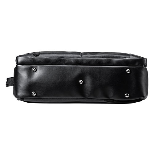 ビジネスバッグ（ビジネスリュック・日本製・豊岡製・岡山デニム・3WAY・撥水加工・ショルダー付き・ ブラック）