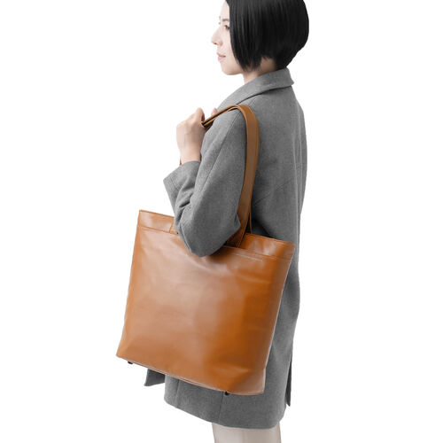 ビジネストートバッグ（3WAY・トート・リュック・手持ち・合皮製・耐水・簡単お手入れ・ビジネス・カジュアル・ブラウン）