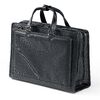 ビジネスバッグ（日本製・岡山デニム・2WAY・手持ち・肩掛け・ショルダー・防水加工生地・A4対応・14ポケット・ブラック）