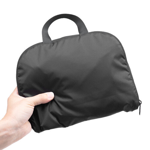 折りたたみリュック（Lサイズ・23L・サブバッグ・エコバッグ・折りたたみバックパック・コンパクトリュック・ポケッタブルリュック・圧縮・撥水・ブラック）