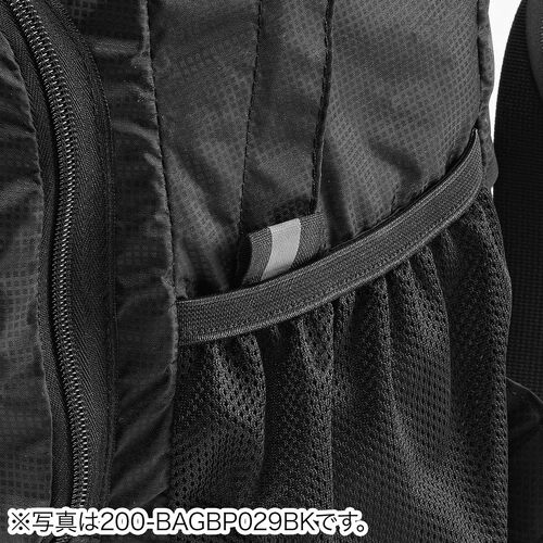 折りたたみリュック（Lサイズ・23L・サブバッグ・エコバッグ・折りたたみバックパック・コンパクトリュック・ポケッタブルリュック・圧縮・撥水・ブラック）