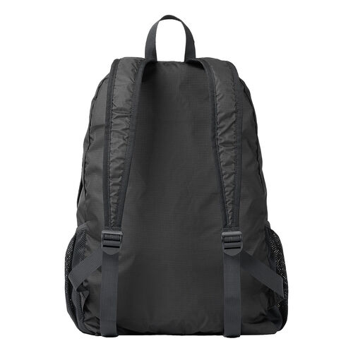 折りたたみリュック（Lサイズ・23L・サブバッグ・エコバッグ・折りたたみバックパック・コンパクトリュック・ポケッタブルリュック・圧縮・撥水・ブラック）