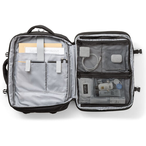 ハードリュック（ハードシェルリュック・耐衝撃・軽量・マチ拡張・一泊二日・15.6型ノートPC・11型タブレット収納・蒸れにくい立体メッシュ・ブラック）