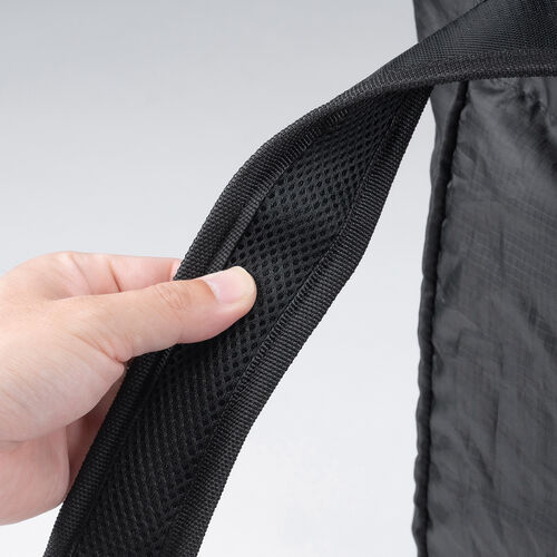 折りたたみリュック & トートバッグ（マイバッグ・コンパクト・エコバッグ・サブバッグ・22L・撥水・軽量・高機能・ブラック）