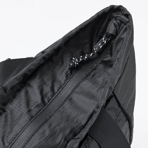 折りたたみリュック & トートバッグ（マイバッグ・コンパクト・エコバッグ・サブバッグ・22L・撥水・軽量・高機能・ブラック）